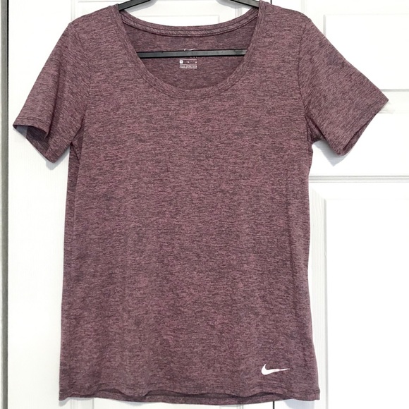 Nike Tops - Plum Nike Dri-Fit Short Sleeves Shirt